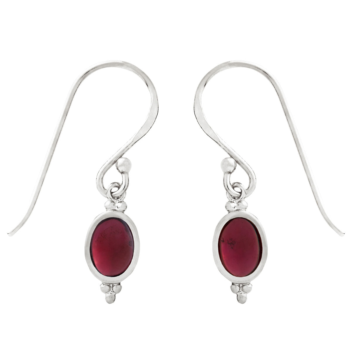 Star garnet best sale earrings