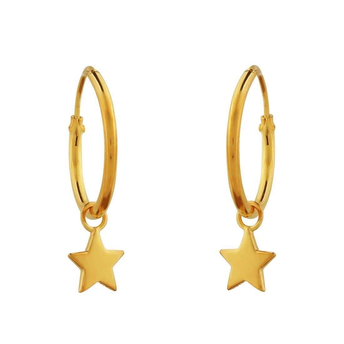 Midsummer Star Earrings Gold Star Light Sleepers