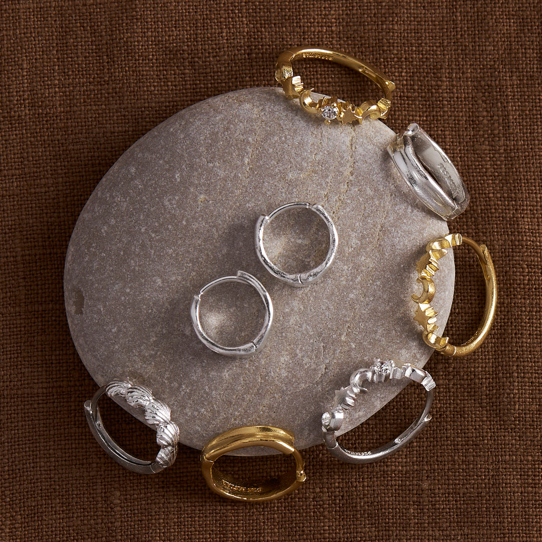 Night Glow Cubic Zirconia Huggies