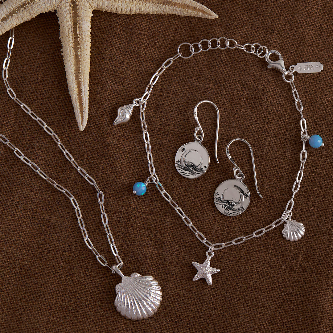 Moonlit Waves Earrings