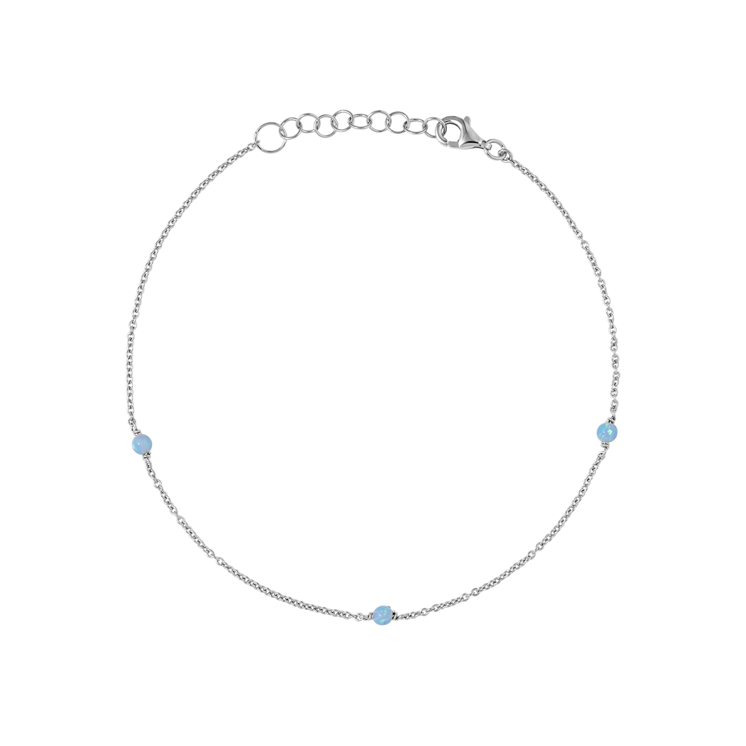 Mermaid Tears Azure Opal Anklet