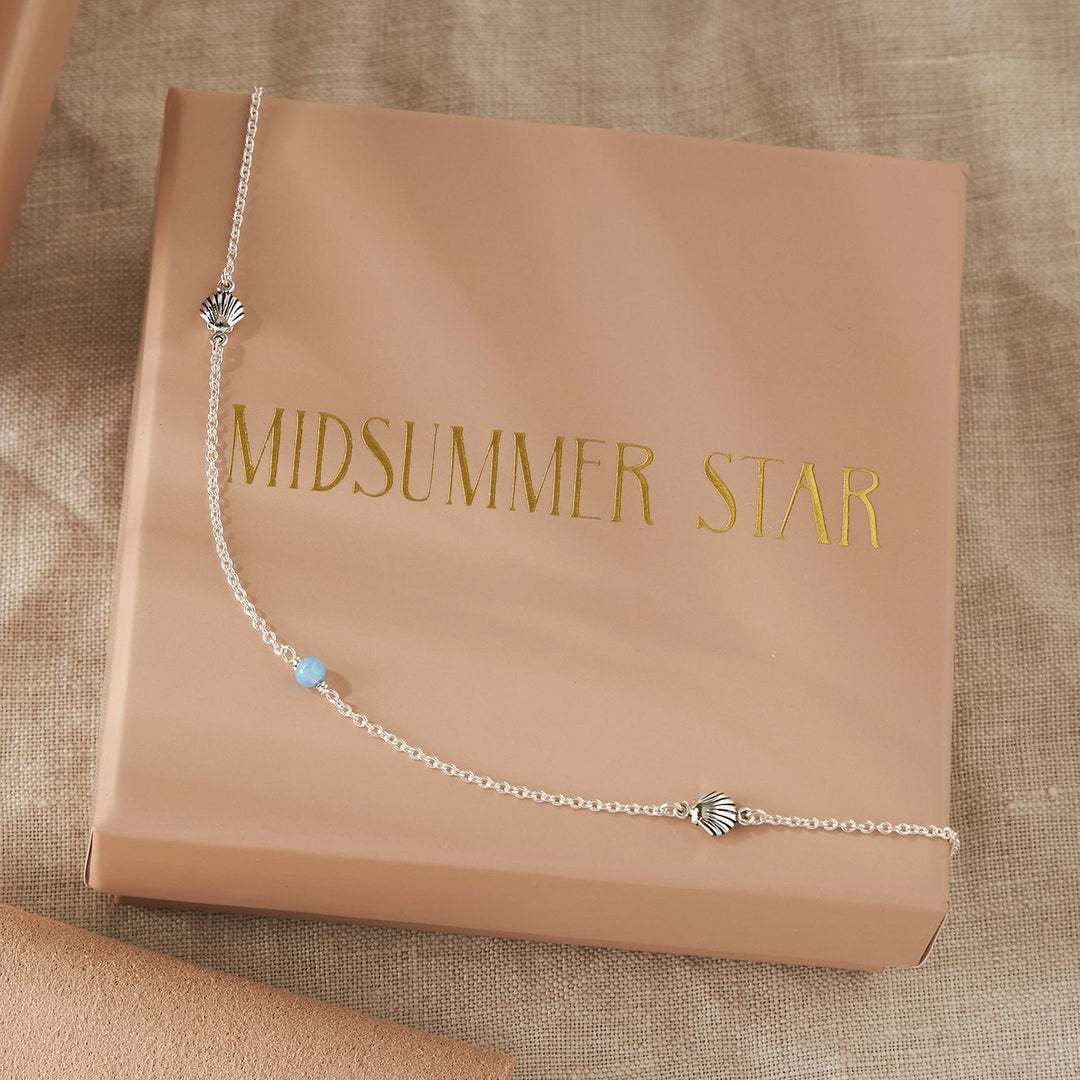 Mermaid Tears Azure Opal Anklet