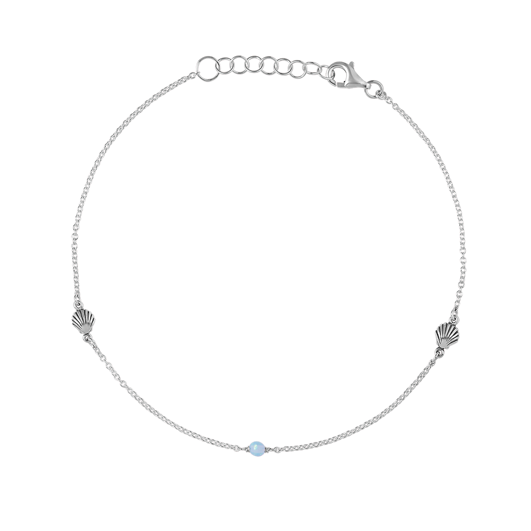 Oceanic Azure Opal Anklet