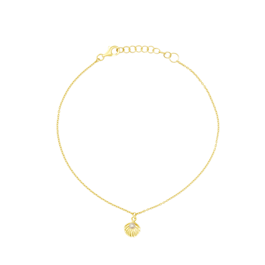 Seaside Ethereal Anklet Gold