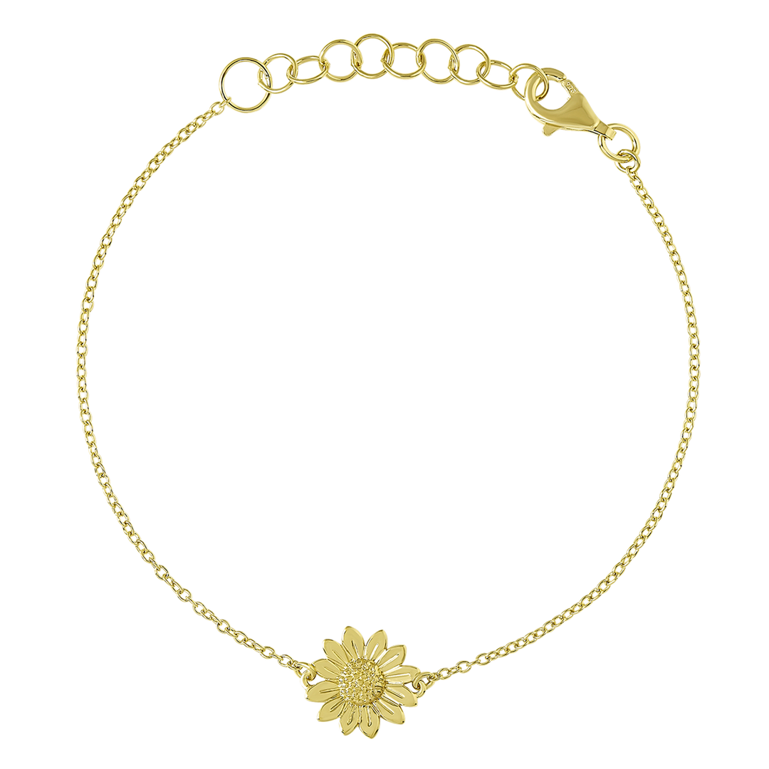 Blossoming Sunflower Bracelet Gold