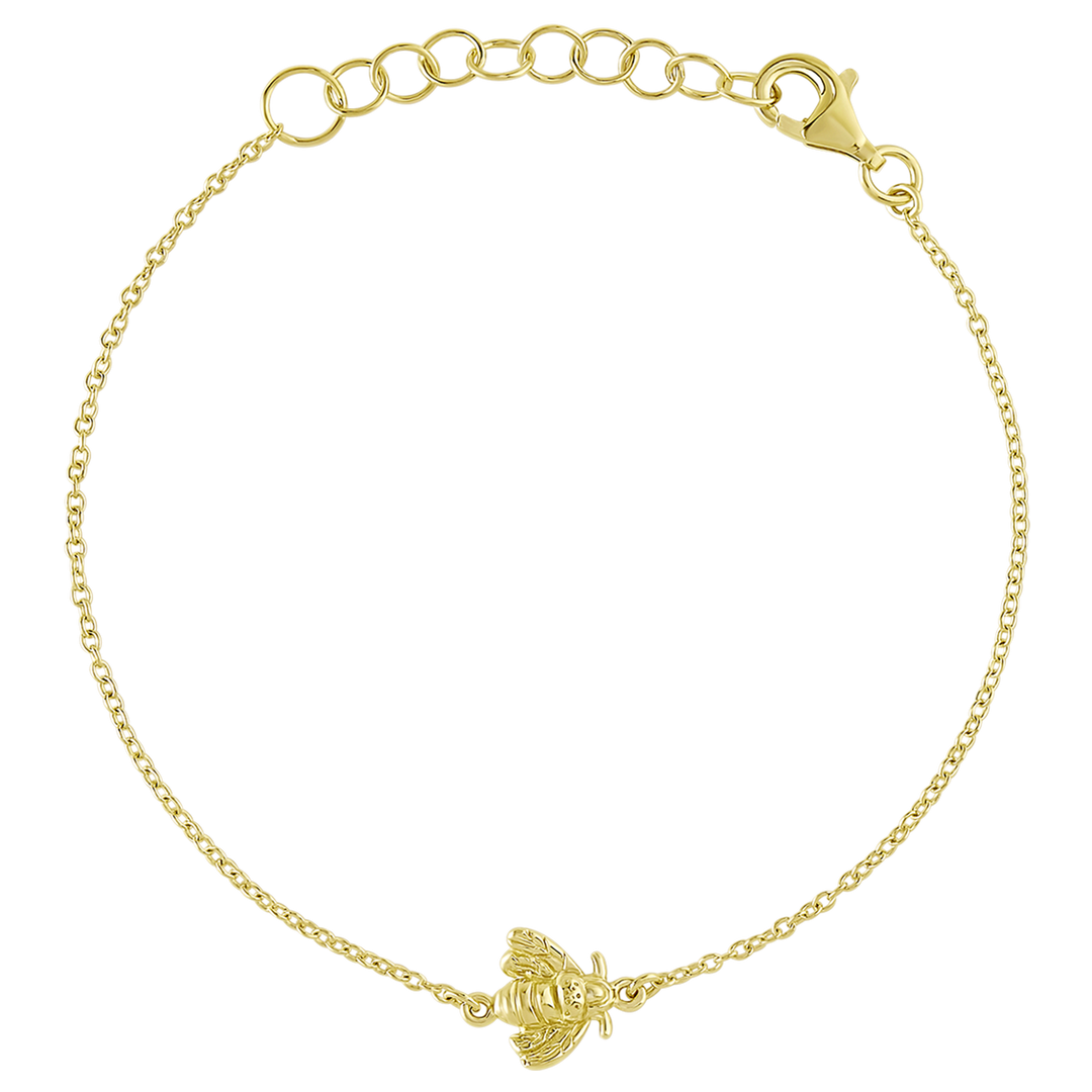 Pollination Bee Bracelet Gold