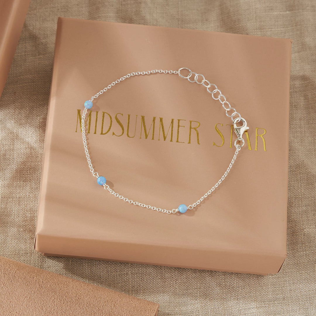 Mermaid Tears Azure Opal Bracelet