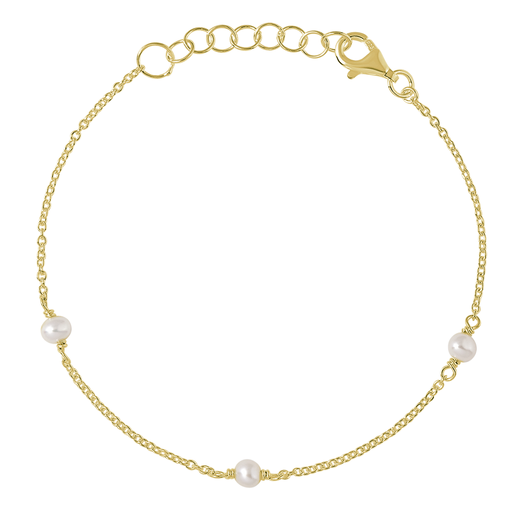 Mermaid Tears Pearl Bracelet Gold