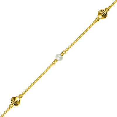 Oceanic Pearl Bracelet Gold