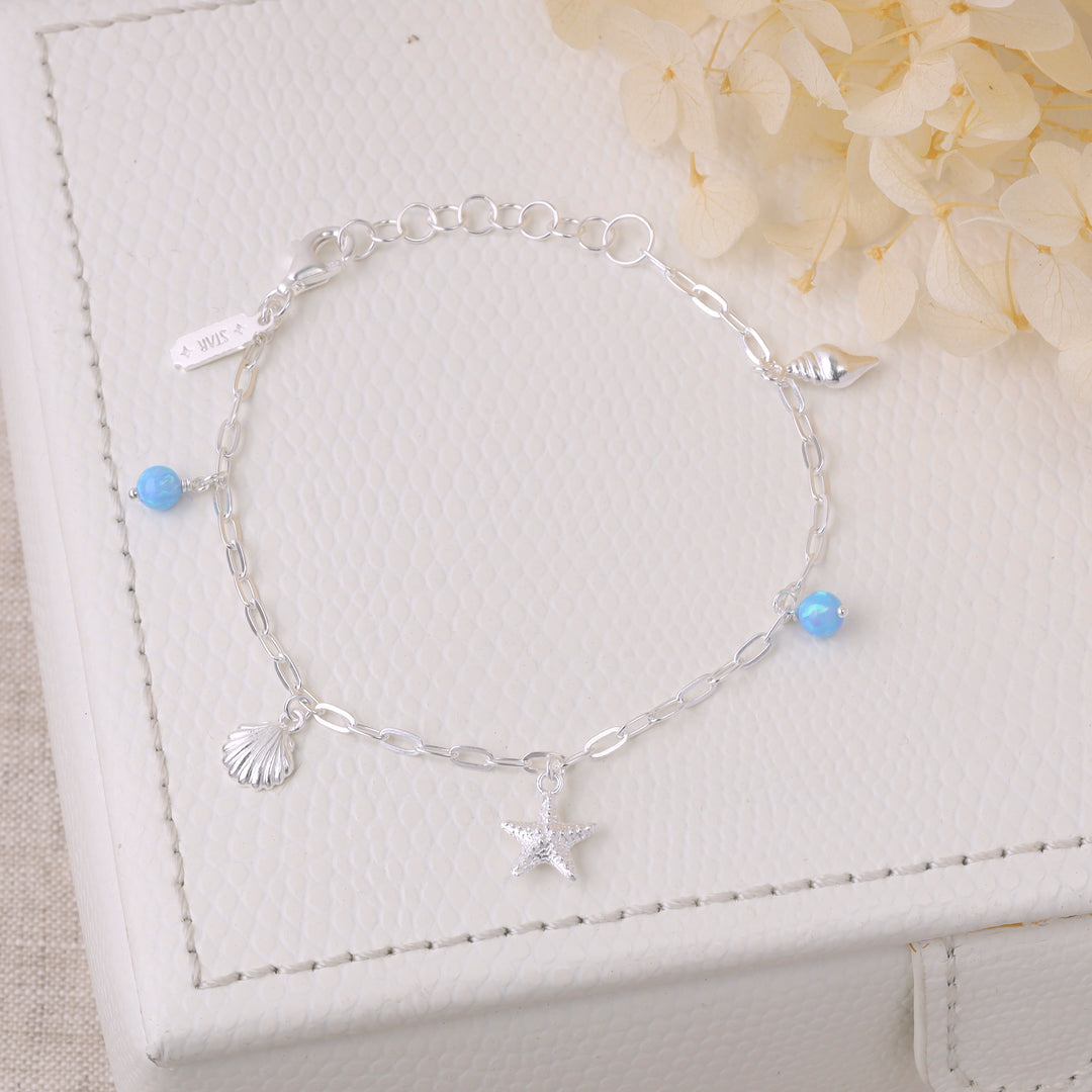 Oceanic Opal Charm Bracelet