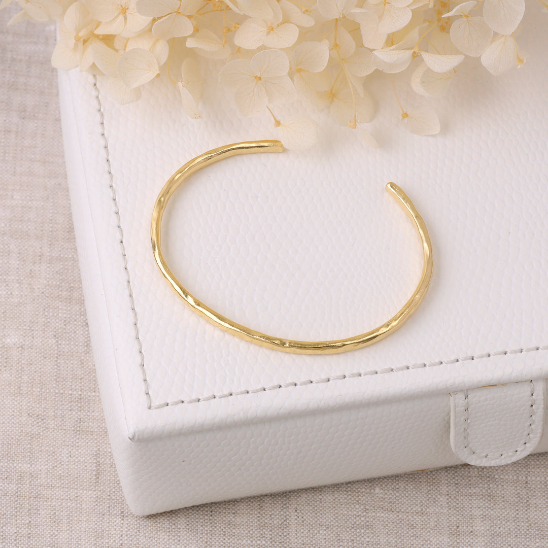 Textured Cuff Bracelet Gold