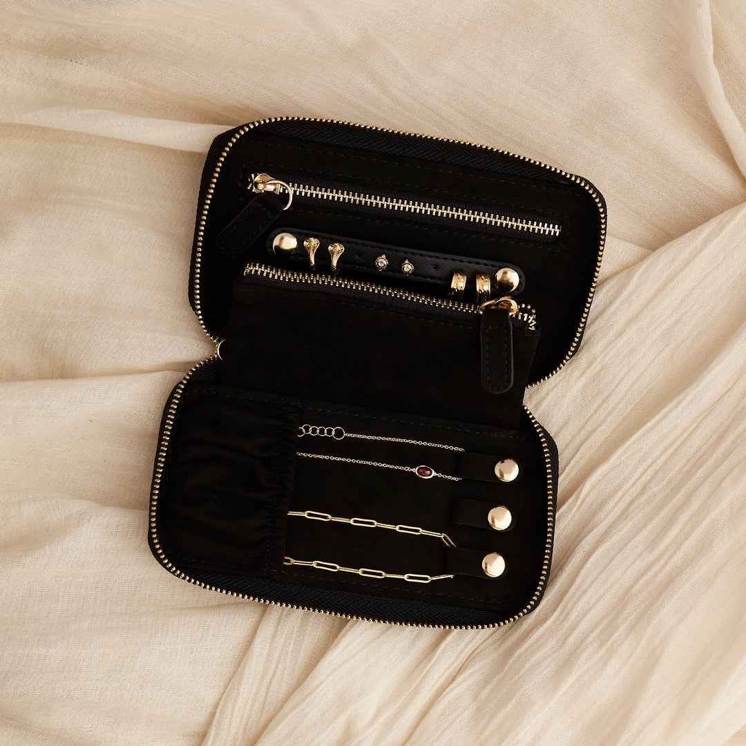 Black Jewellery Travel Purse