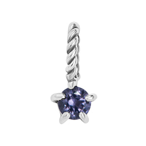 Amethyst Birthstone Neck Charm