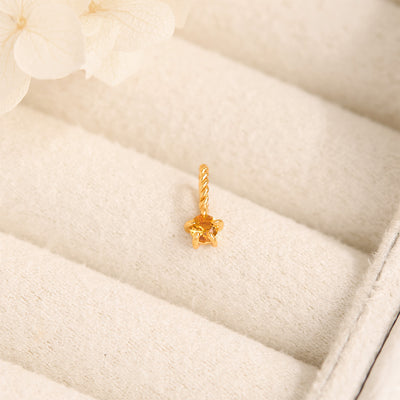 Citrine Birthstone Gold Neck Charm