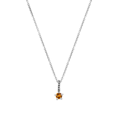 Citrine Birthstone Neck Charm