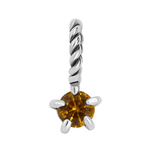 Citrine Birthstone Neck Charm