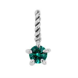 Emerald Birthstone Neck Charm