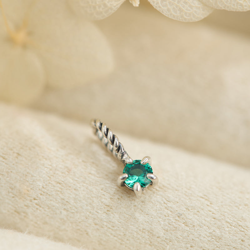 Emerald Birthstone Neck Charm