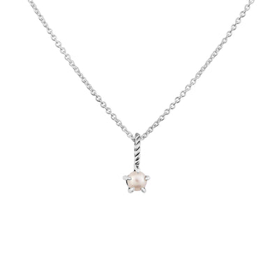 Pearl Birthstone Neck Charm