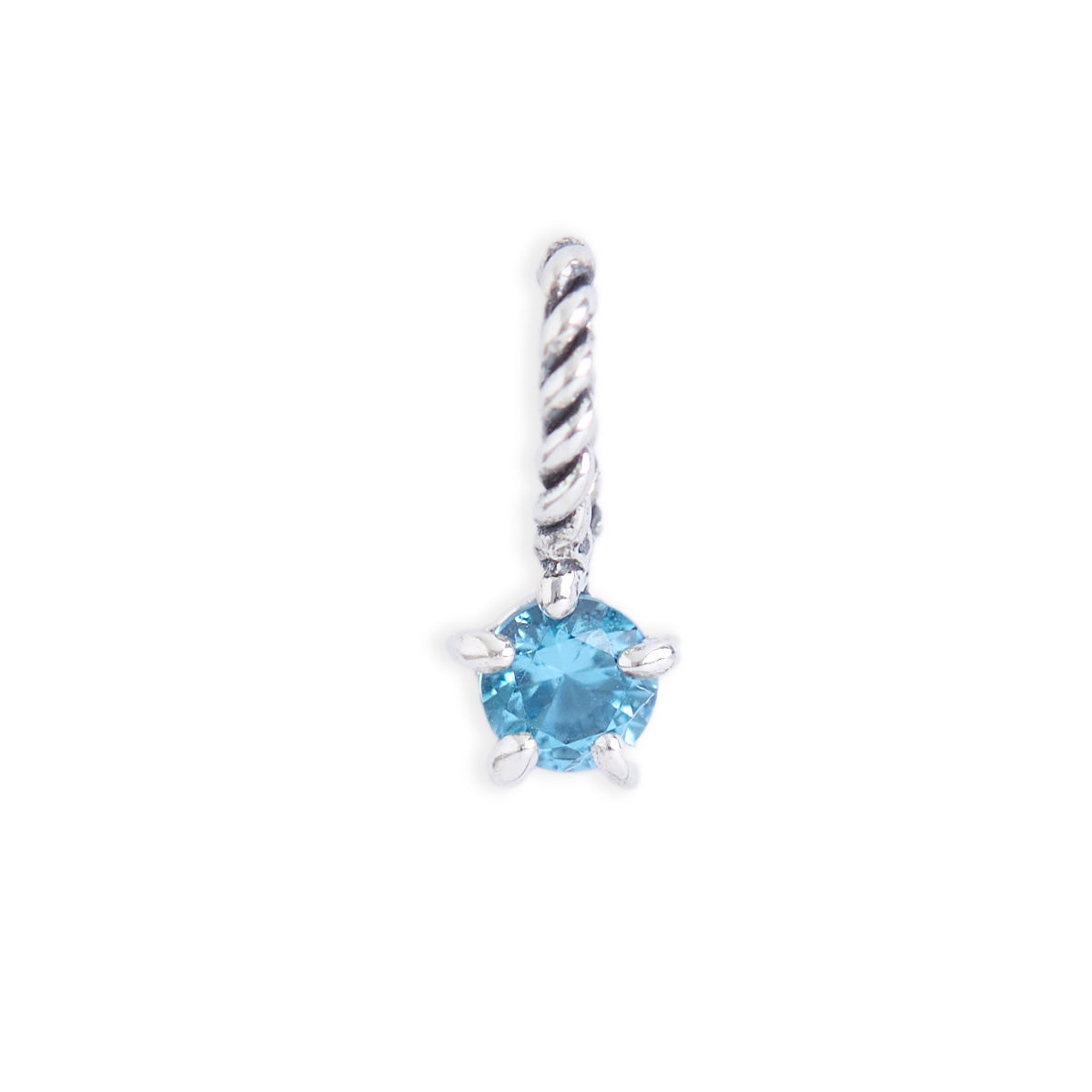 Aquamarine Birthstone Neck Charm