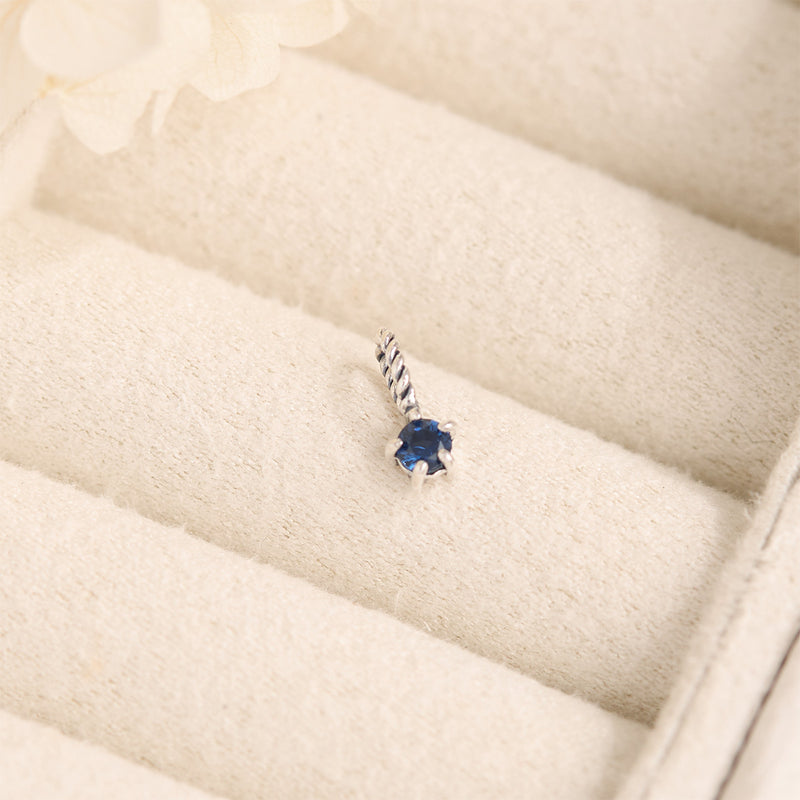 Sapphire Birthstone Neck Charm