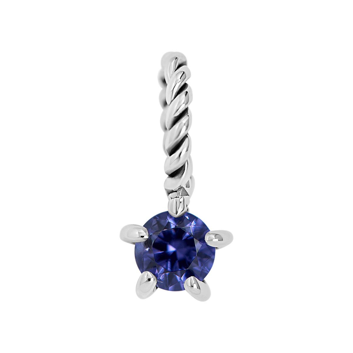 Tanzanite Birthstone Neck Charm