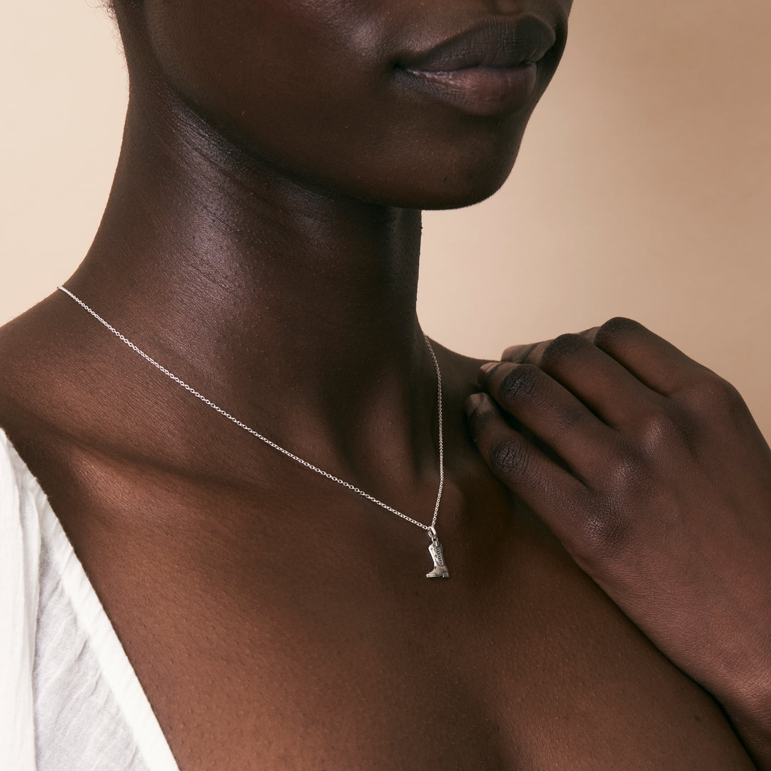 Cowgirl Boot Neck Charm