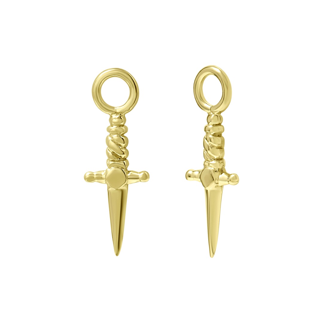 Tiny Dagger Ear Charm Gold
