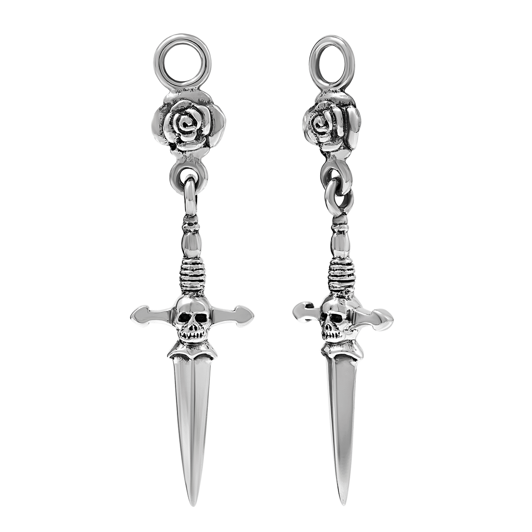 Rose & Dagger Charm