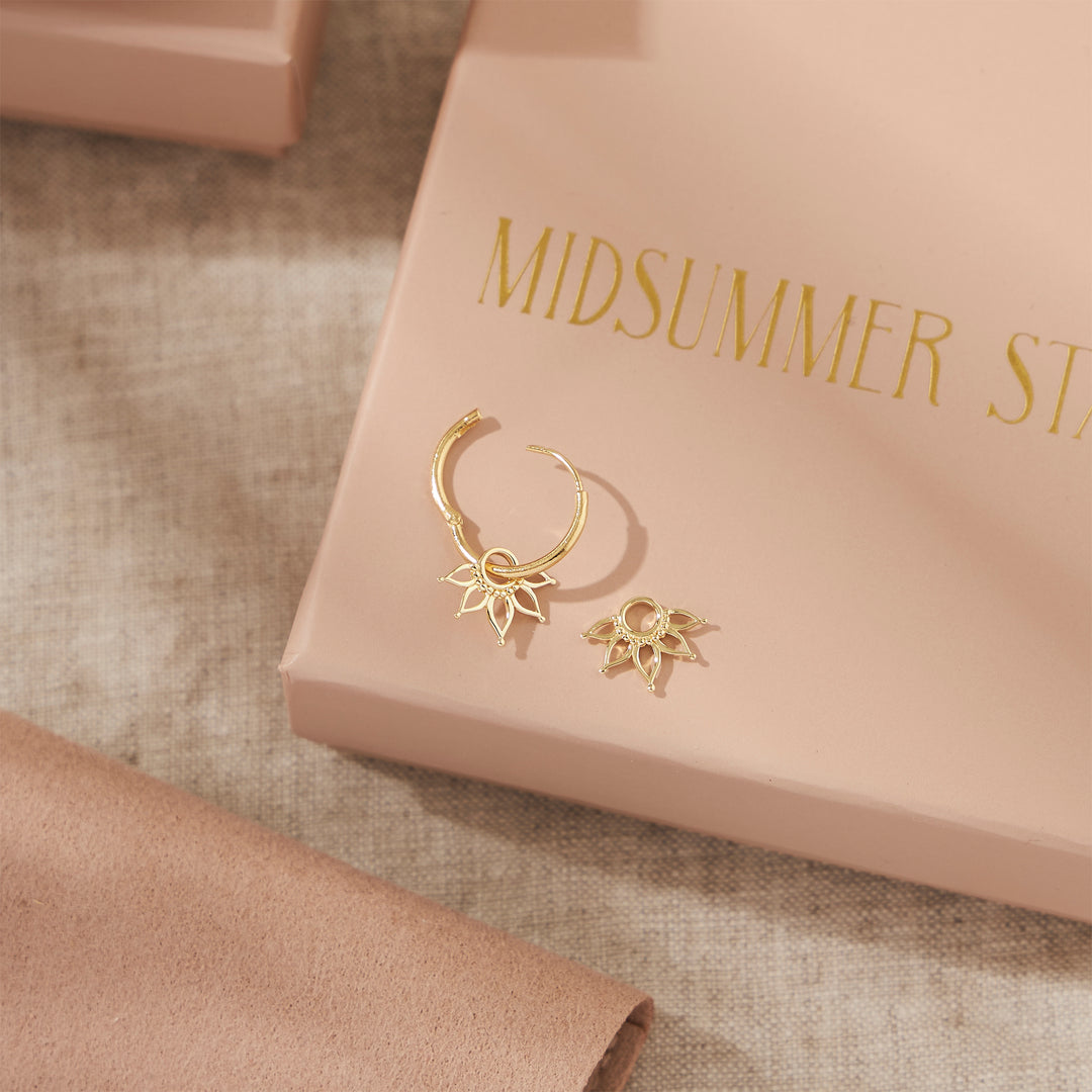 Lotus Ear Charm Gold