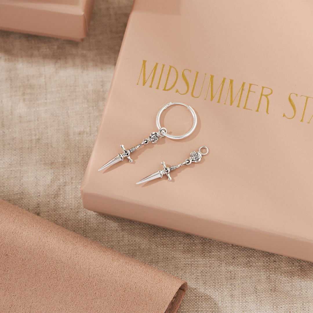 Rose & Dagger Charm