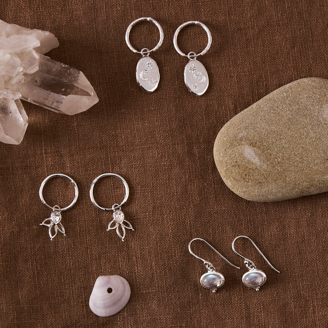 Mira Moonstone Earrings