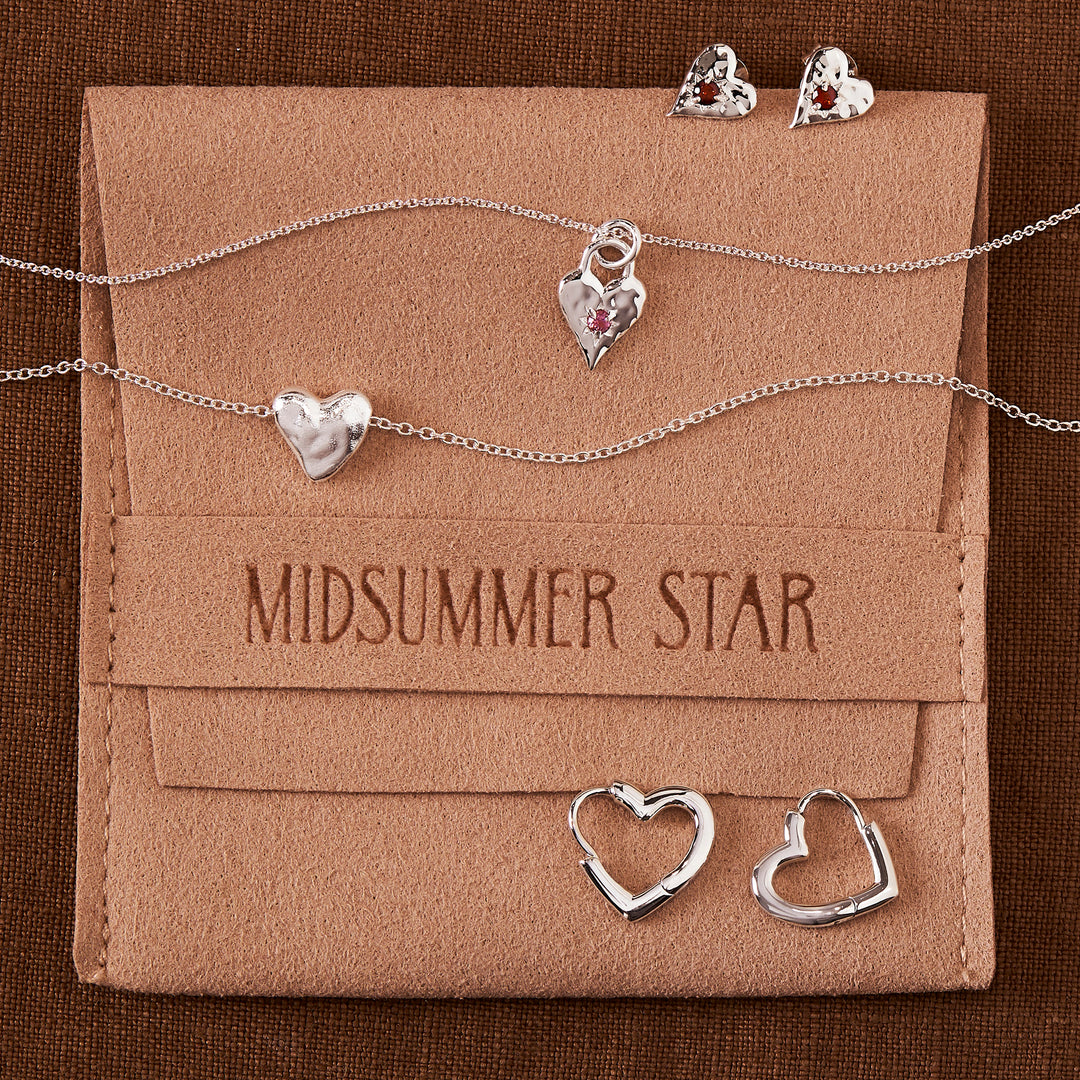 Love Heart Pink Tourmaline Necklace