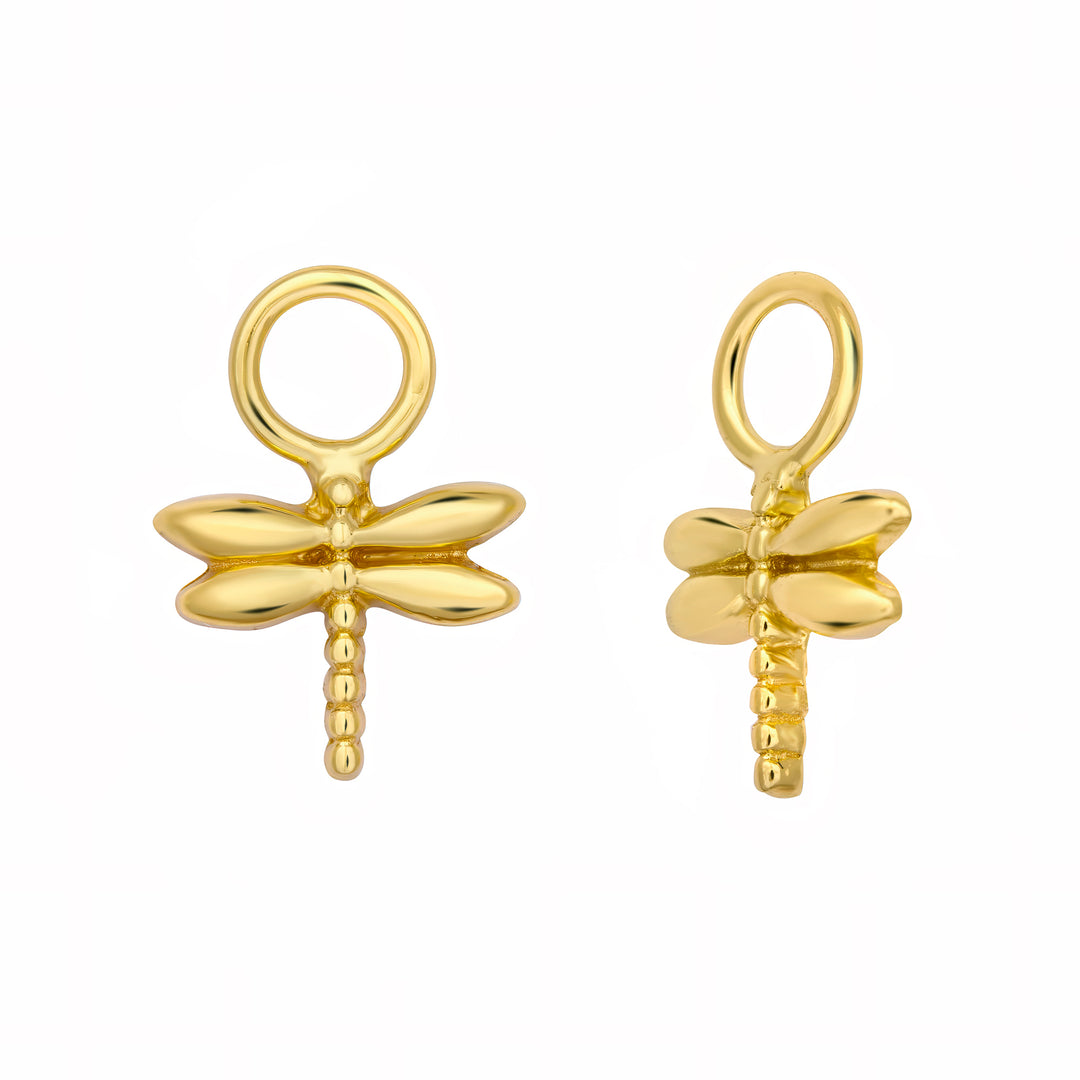 Dragonfly Ear Charms Gold