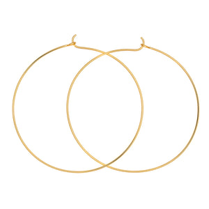 Grande Fine Hoops Gold