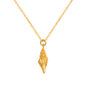 Spiral Shell Gold Necklace