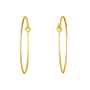 Extra Large Hoops Gold