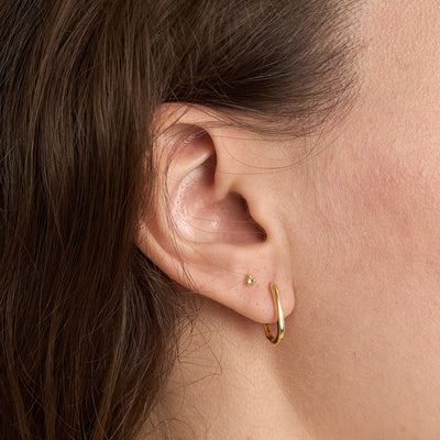 Micro Dot Studs 14K Gold