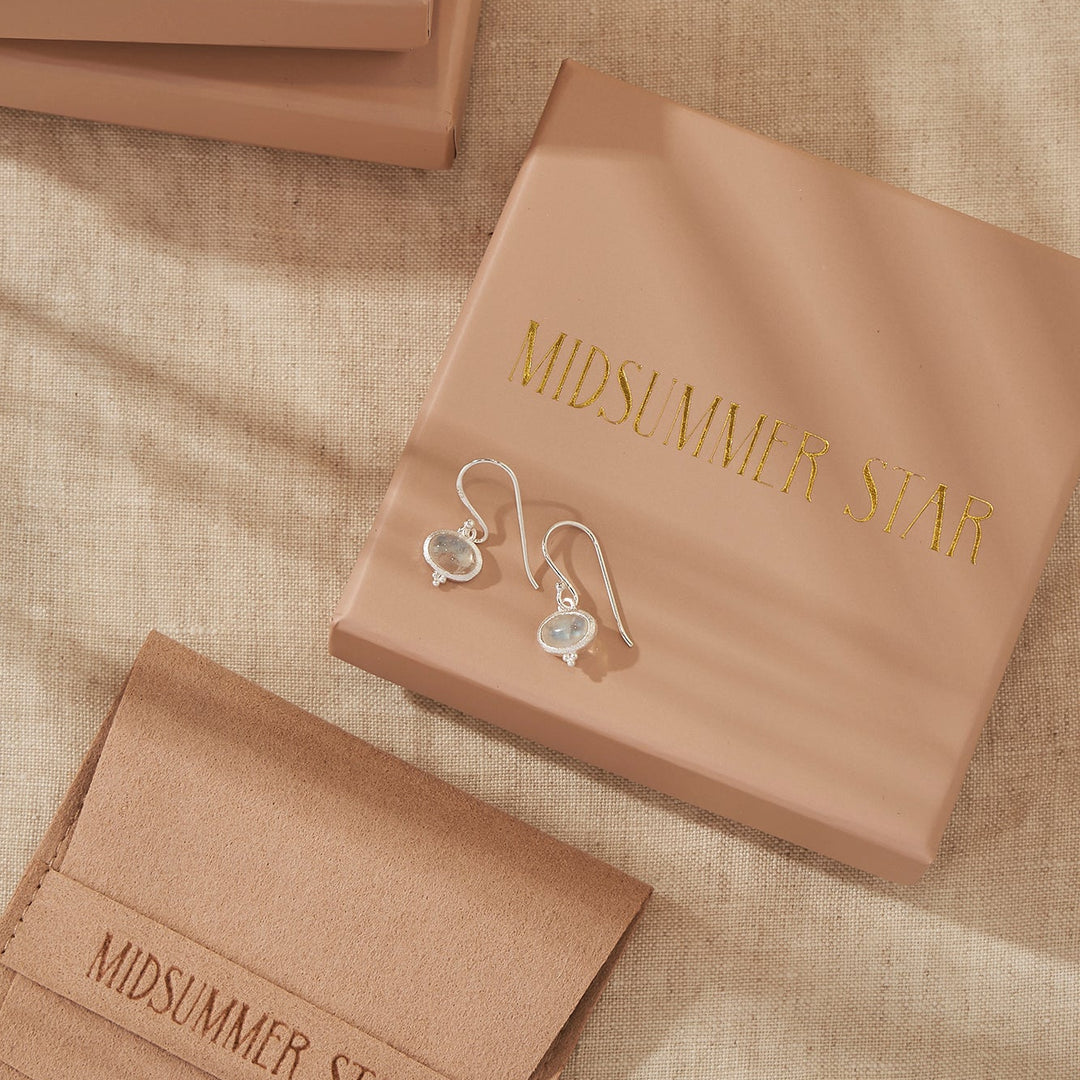 Mira Moonstone Earrings