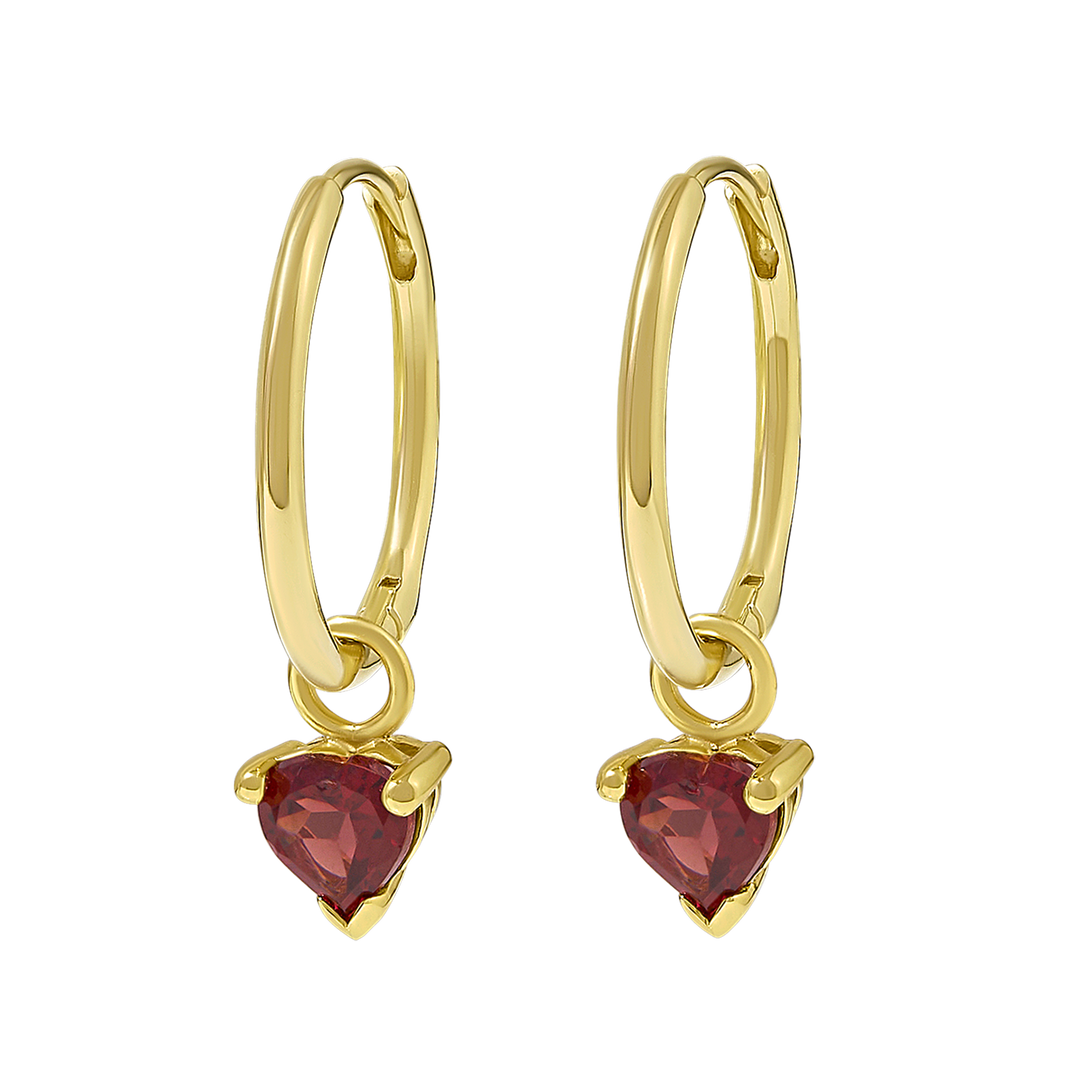 Amore Garnet Huggies Gold