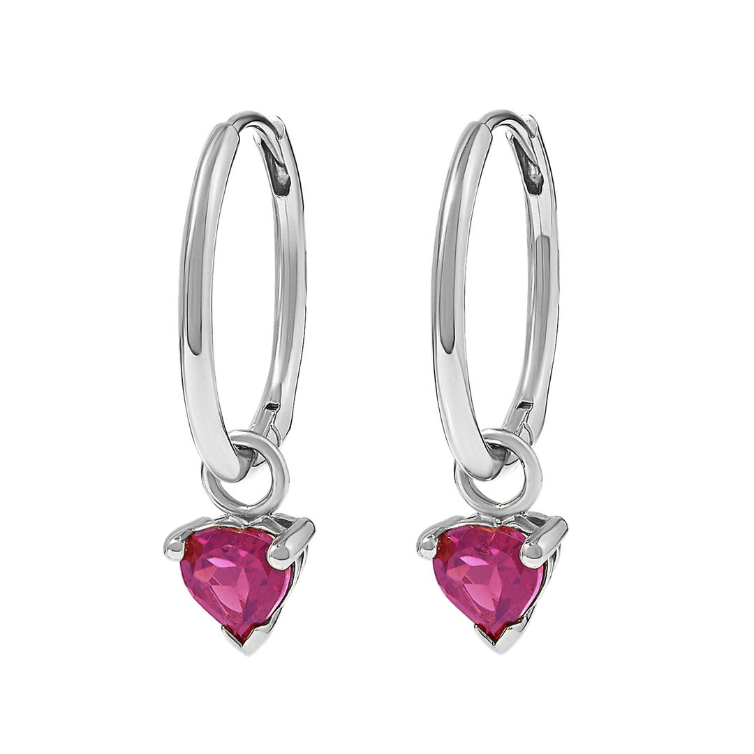 Amore Pink Tourmaline Hoops