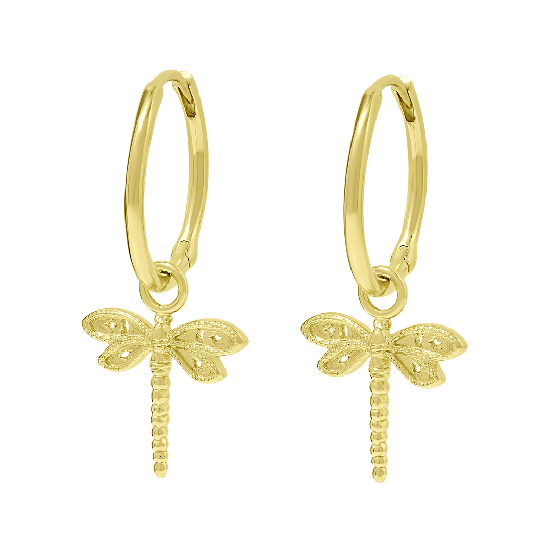 Wild Dragonfly Huggies Gold