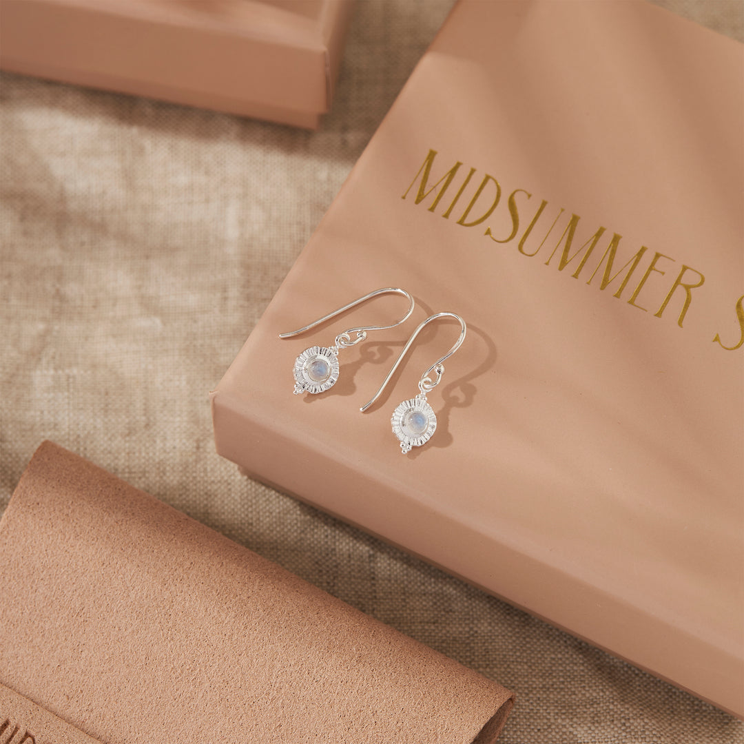 Veya Moonstone Drop Earrings