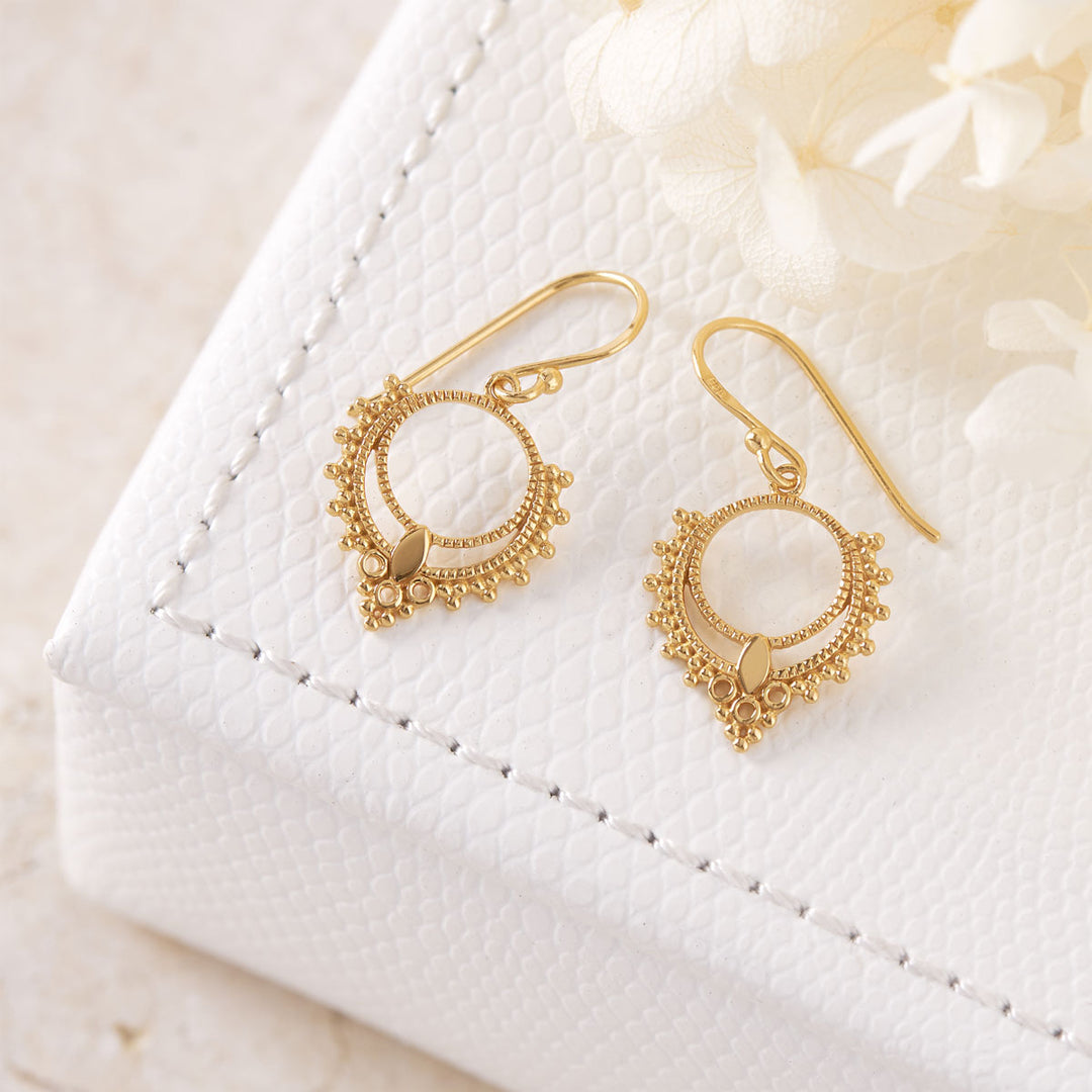 Periyar Earrings Gold