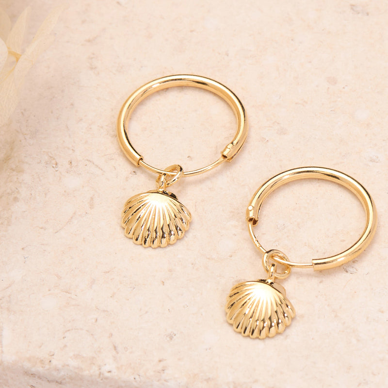 Seashell Sleepers 14K Gold