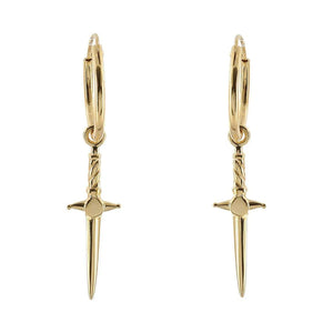 Cosmic Dagger 14K Gold Sleepers