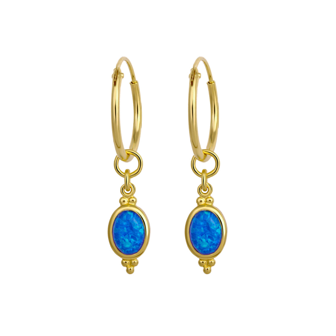 Moon Song Blue Opal Gold Sleepers