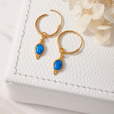 Moon Song Blue Opal Gold Sleepers