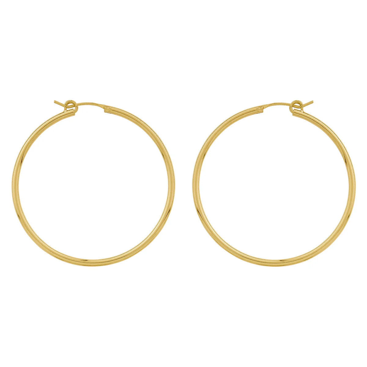 Large Hoop Sleepers 14K Gold