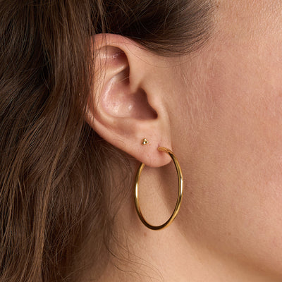 Medium Hoop Sleepers 14K Gold